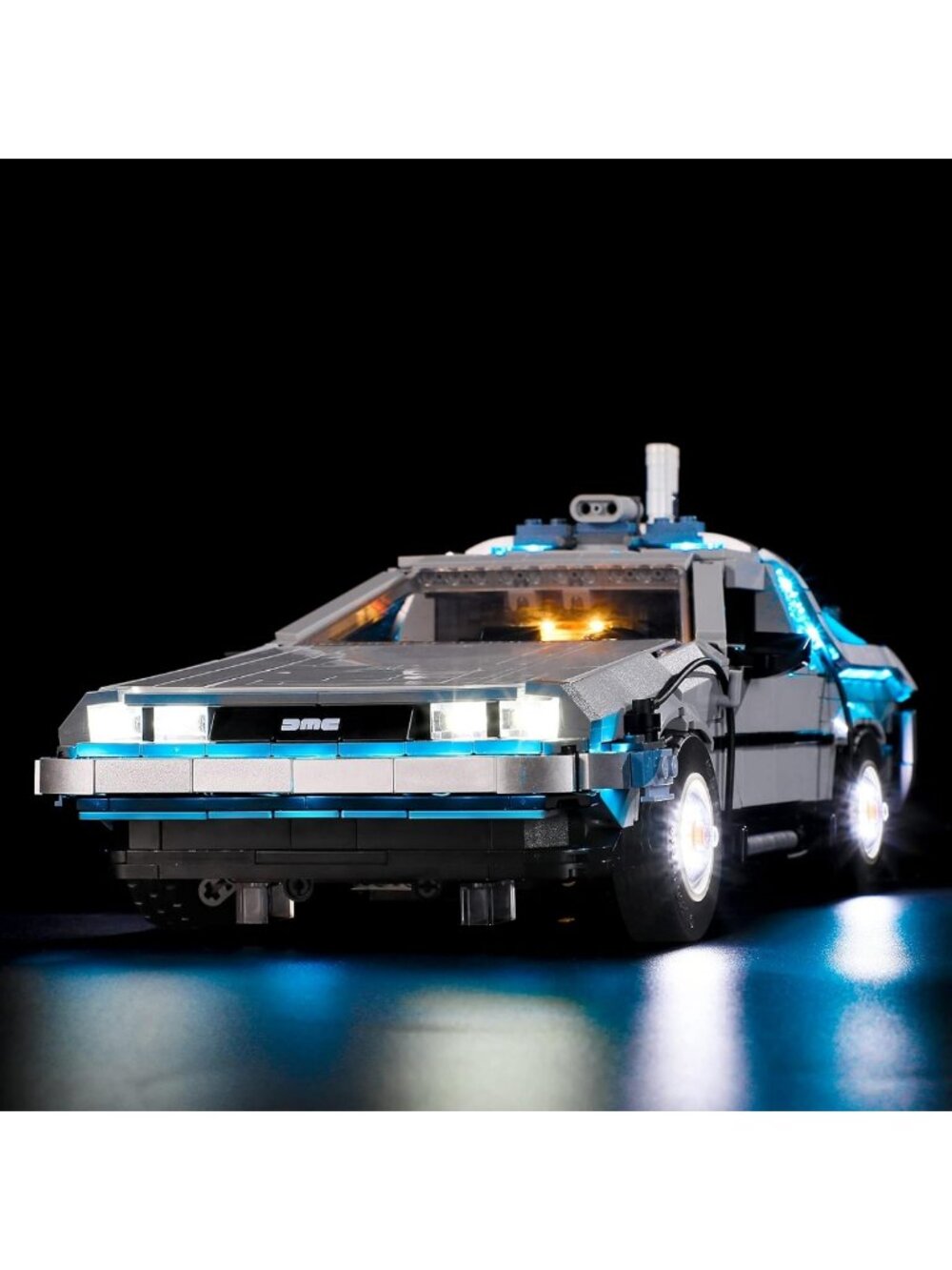 LED Light Kit for LEGO Back to the Future Time Machine - Easy Installation